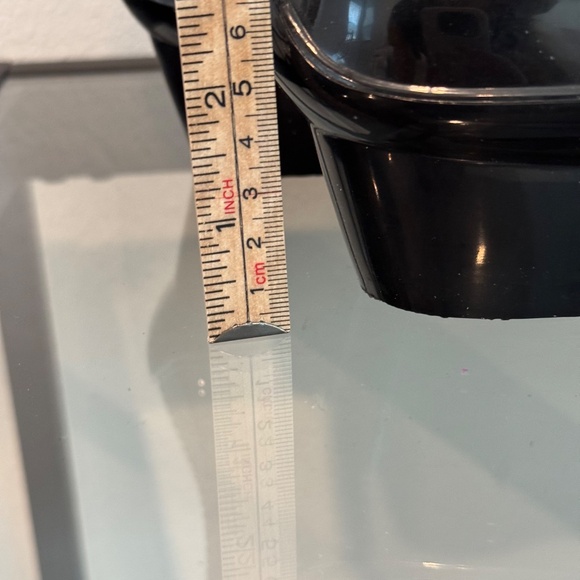 SALVATORE FERRAGAMO Women’s Mid Calf Wedge Black Shiny Rain Boots Size 10 NWOB - Picture 3 of 9